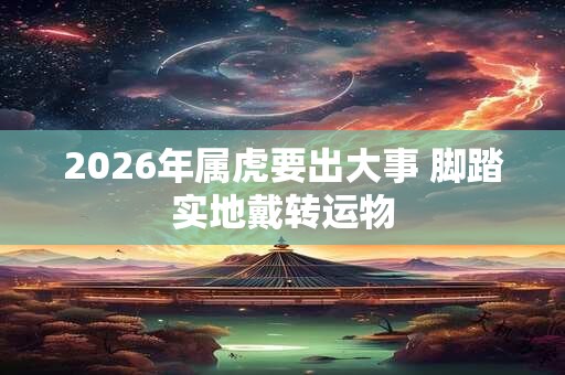 2026年属虎要出大事 脚踏实地戴转运物 2026年属虎要出大事 脚踏实地戴转运物