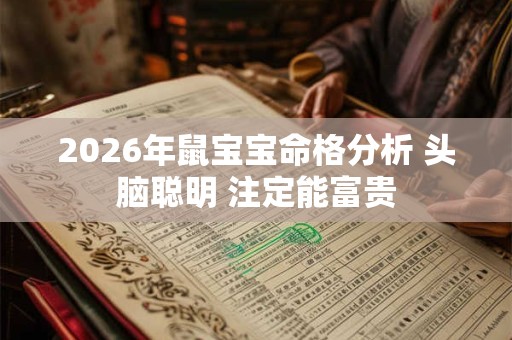 2026年鼠宝宝命格分析 头脑聪明 注定能富贵 2026年鼠宝宝命格分析 头脑聪明 注定能富贵