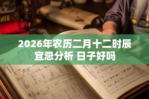 2026年农历二月十二时辰宜忌分析 日子好吗 2026年农历二月十二时辰宜忌分析 日子好吗