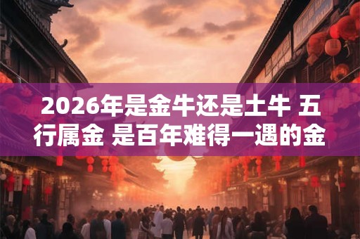 2026年是金牛还是土牛 五行属金 是百年难得一遇的金命 2026年是金牛还是土牛 五行属金 是百年难得一遇的金命