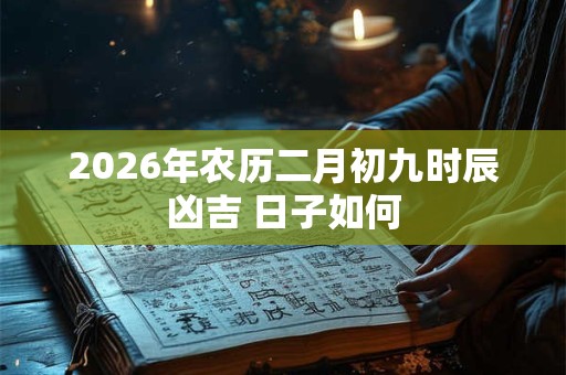 2026年农历二月初九时辰凶吉 日子如何 2026年农历二月初九时辰凶吉 日子如何