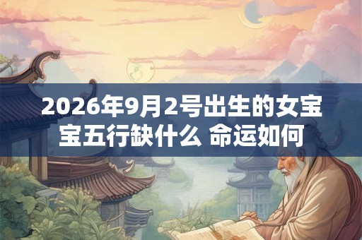 2026年9月2号出生的女宝宝五行缺什么 命运如何