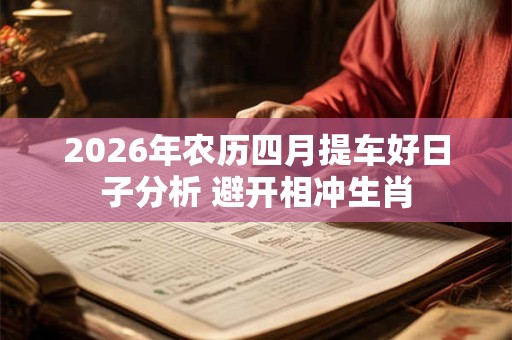 2026年农历四月提车好日子分析 避开相冲生肖