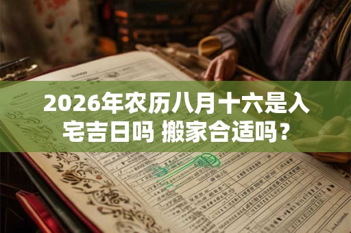 2026年农历八月十六是入宅吉日吗 搬家合适吗？