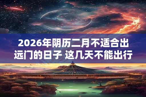 2026年阴历二月不适合出远门的日子 这几天不能出行