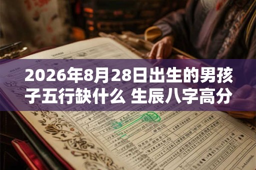 2026年8月28日出生的男孩子五行缺什么 生辰八字高分取名