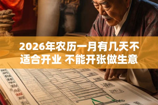 2026年农历一月有几天不适合开业 不能开张做生意的日子 2026年农历一月有几天不适合开业 不能开张做生意的日子