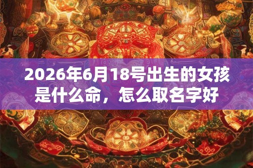 2026年6月18号出生的女孩是什么命,怎么取名字好 2026年6月18号出生的女孩是什么命,怎么取名字好