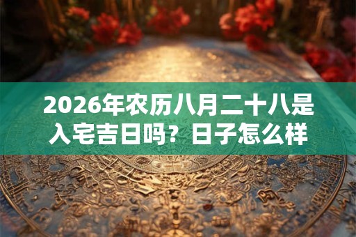 2026年农历八月二十八是入宅吉日吗?日子怎么样 2026年农历八月二十八是入宅吉日吗?日子怎么样