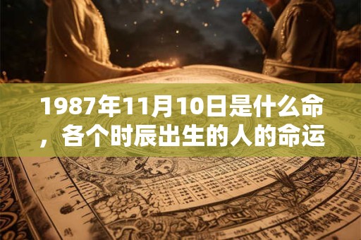 1987年11月10日是什么命，各个时辰出生的人的命运