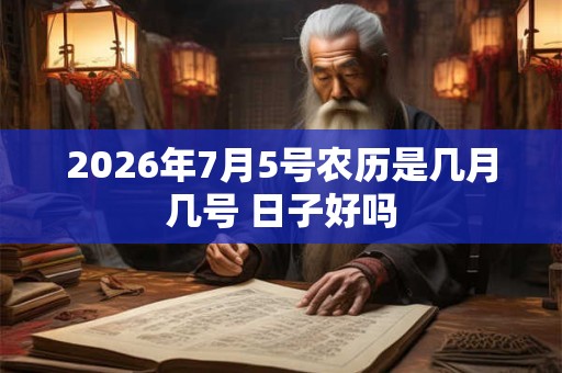 2026年7月5号农历是几月几号 日子好吗 2026年7月5号农历是几月几号 日子好吗