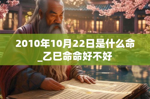 2010年10月22日是什么命_乙巳命命好不好 2010年10月22日是什么命_乙巳命命好不好