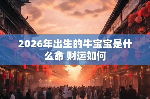 2026年出生的牛宝宝是什么命 财运如何 2026年出生的牛宝宝是什么命 财运如何