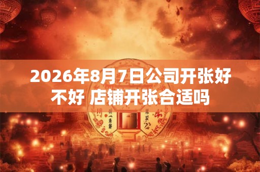 2026年8月7日公司开张好不好 店铺开张合适吗 2026年8月7日公司开张好不好 店铺开张合适吗