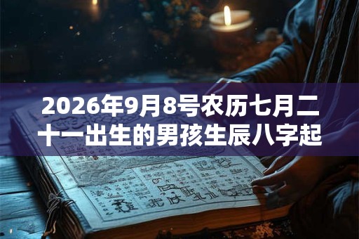 2026年9月8号农历七月二十一出生的男孩生辰八字起名