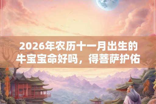 2026年农历十一月出生的牛宝宝命好吗，得菩萨护佑，一路顺风顺水