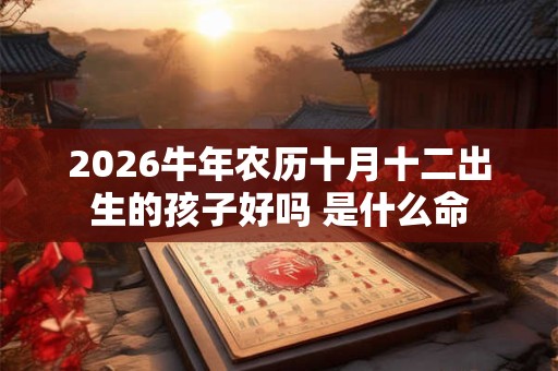2026牛年农历十月十二出生的孩子好吗 是什么命