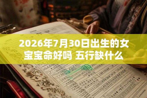 2026年7月30日出生的女宝宝命好吗 五行缺什么