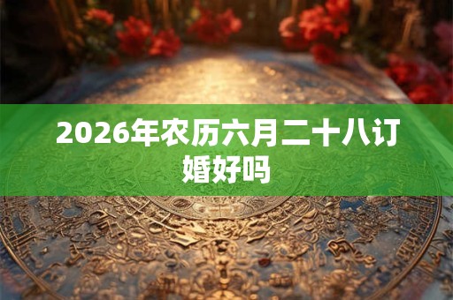 2026年农历六月二十八订婚好吗 2026年农历六月二十八订婚好吗