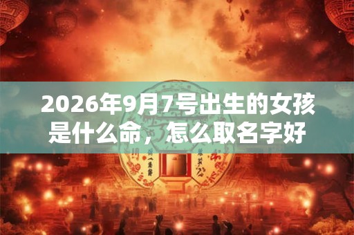 2026年9月7号出生的女孩是什么命,怎么取名字好 2026年9月7号出生的女孩是什么命,怎么取名字好