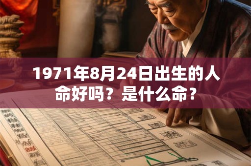 1971年8月24日出生的人命好吗?是什么命? 1971年8月24日出生的人命好吗?是什么命?