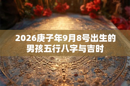 2026庚子年9月8号出生的男孩五行八字与吉时 2026庚子年9月8号出生的男孩五行八字与吉时