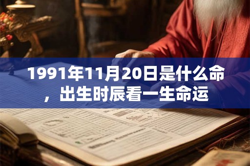 1991年11月20日是什么命,出生时辰看一生命运 1991年11月20日是什么命,出生时辰看一生命运