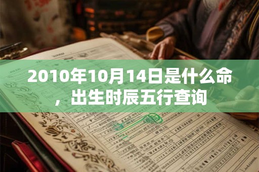 2010年10月14日是什么命,出生时辰五行查询 2010年10月14日是什么命,出生时辰五行查询