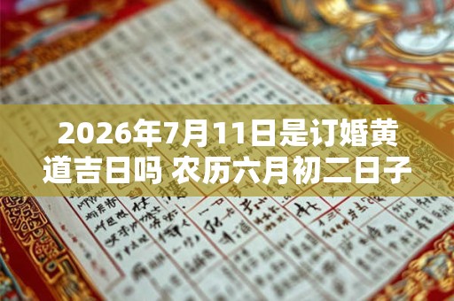 2026年7月11日是订婚黄道吉日吗 农历六月初二日子好吗 2026年7月11日是订婚黄道吉日吗 农历六月初二日子好吗