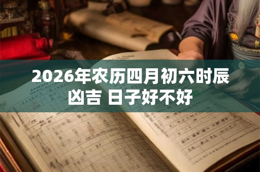 2026年农历四月初六时辰凶吉 日子好不好 2026年农历四月初六时辰凶吉 日子好不好
