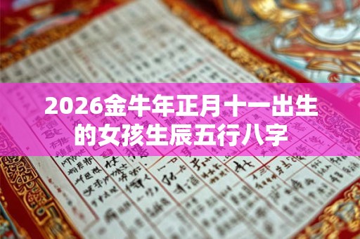 2026金牛年正月十一出生的女孩生辰五行八字 2026金牛年正月十一出生的女孩生辰五行八字