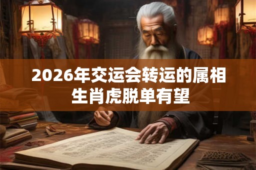 2026年交运会转运的属相 生肖虎脱单有望