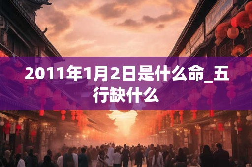 2011年1月2日是什么命_五行缺什么