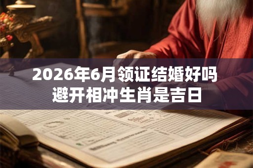 2026年6月领证结婚好吗 避开相冲生肖是吉日