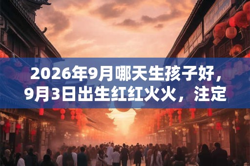 2026年9月哪天生孩子好,9月3日出生红红火火,注定富甲一方 2026年9月哪天生孩子好,9月3日出生红红火火,注定富甲一方