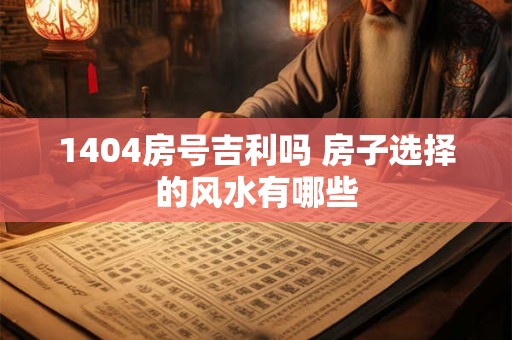 1404房号吉利吗 房子选择的风水有哪些 1404房号吉利吗 房子选择的风水有哪些