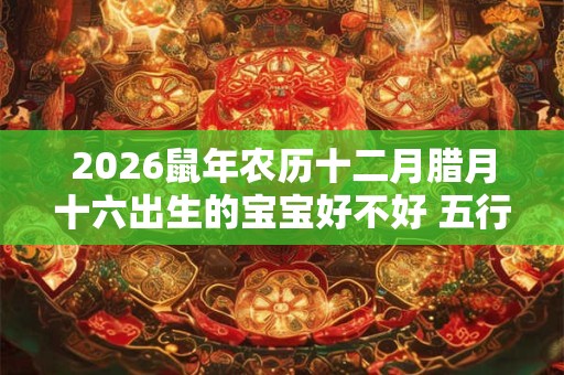 2026鼠年农历十二月腊月十六出生的宝宝好不好 五行缺什么 2026鼠年农历十二月腊月十六出生的宝宝好不好 五行缺什么