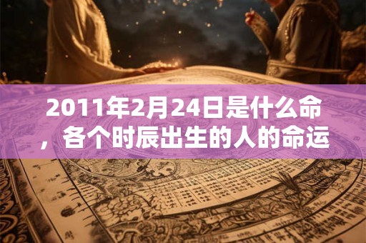 2011年2月24日是什么命，各个时辰出生的人的命运