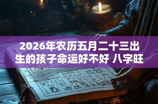 2026年农历五月二十三出生的孩子命运好不好 八字旺吗