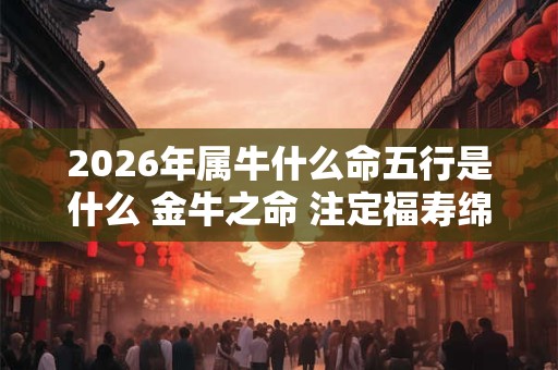 2026年属牛什么命五行是什么 金牛之命 注定福寿绵长 2026年属牛什么命五行是什么 金牛之命 注定福寿绵长