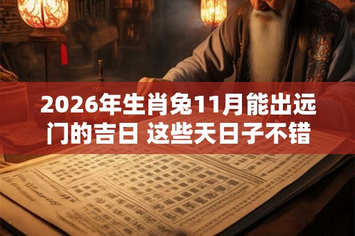 2026年生肖兔11月能出远门的吉日 这些天日子不错