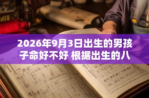 2026年9月3日出生的男孩子命好不好 根据出生的八字取名字 2026年9月3日出生的男孩子命好不好 根据出生的八字取名字
