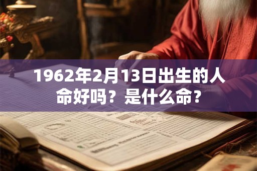 1962年2月13日出生的人命好吗?是什么命? 1962年2月13日出生的人命好吗?是什么命?