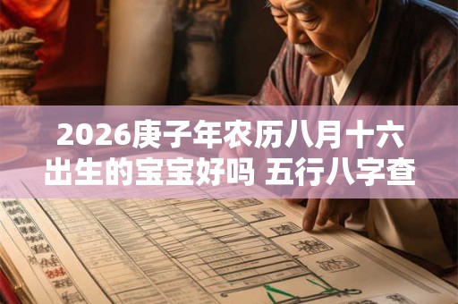 2026庚子年农历八月十六出生的宝宝好吗 五行八字查询