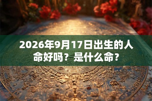 2026年9月17日出生的人命好吗？是什么命？