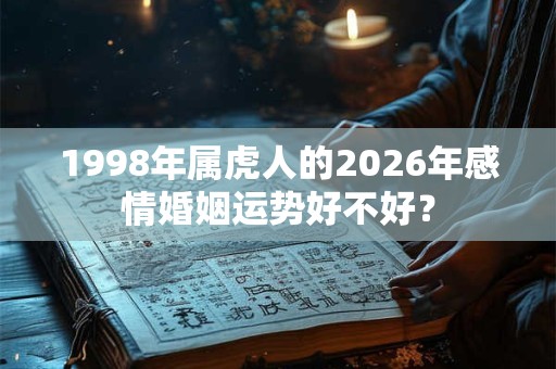1998年属虎人的2026年感情婚姻运势好不好？