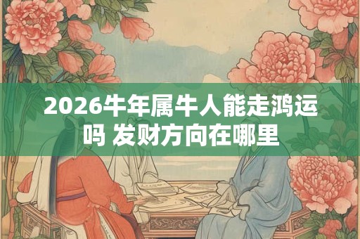 2026牛年属牛人能走鸿运吗 发财方向在哪里 2026牛年属牛人能走鸿运吗 发财方向在哪里