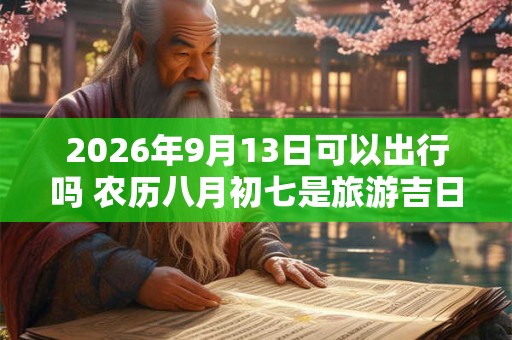 2026年9月13日可以出行吗 农历八月初七是旅游吉日吗