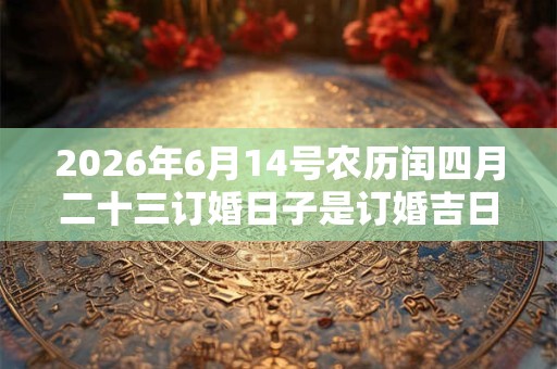 2026年6月14号农历闰四月二十三订婚日子是订婚吉日吗 2026年6月14号农历闰四月二十三订婚日子是订婚吉日吗