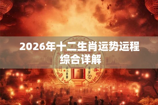 2026年十二生肖运势运程 综合详解 2026年十二生肖运势运程 综合详解